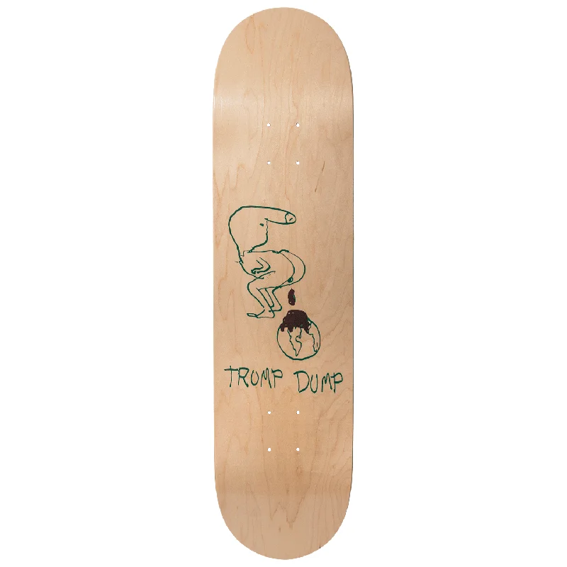 Custom Skateboard Deck with Specialized Tail Design-Trump Dump by Paul McCarthy