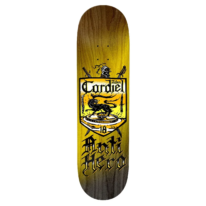 Custom Skateboard Deck with Easy Transition Between Tricks-Antihero Cardiel Coat Of Arms Deck 8.62"