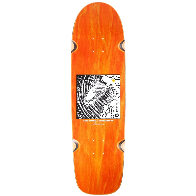 Custom Skateboard Deck with Bold Graphic Art-Polar Shin Sanbongi - Freedom Wheel Well Surf Senior 8.75