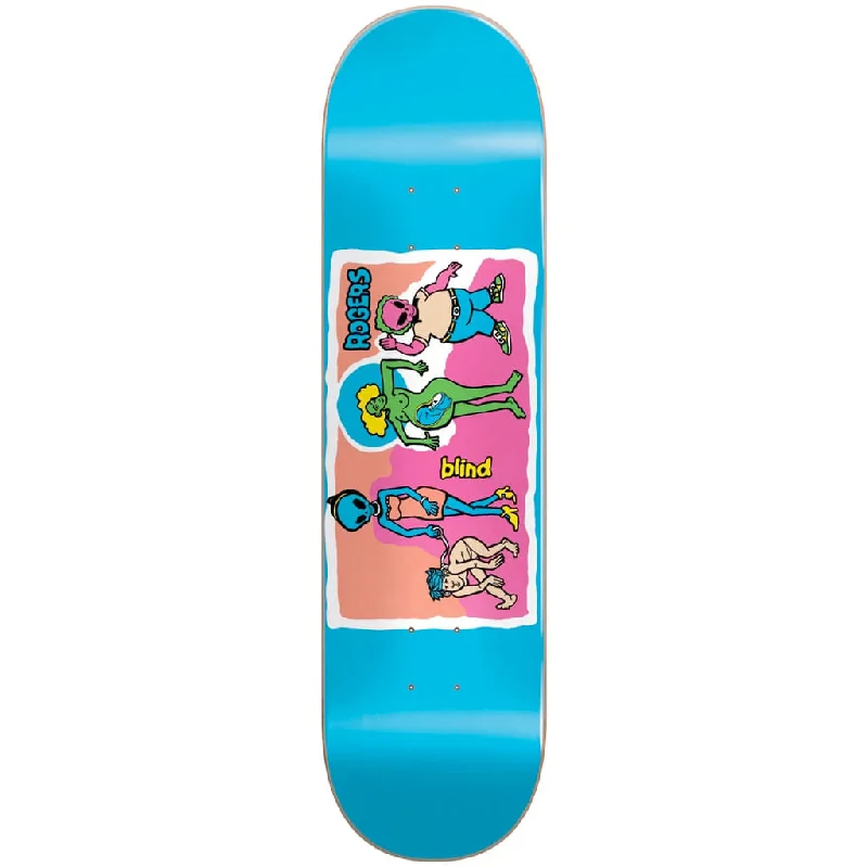 Custom Skateboard with Extra Durability-Blind TJ Rogers Color Portrait Super Sap R7 Skateboard Deck