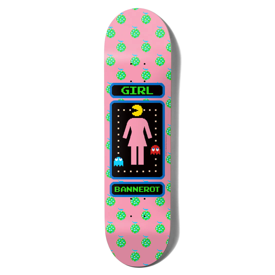 Custom Skateboard Deck for Excellent Pop and Flick-Girl x PAC-MAN Bannerot Skateboard Deck