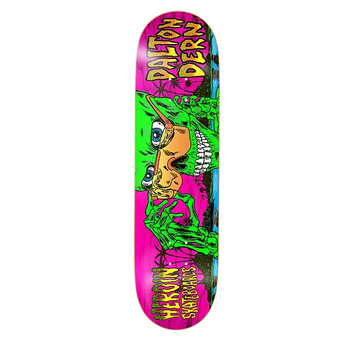 Custom Skateboard Deck with Extra-Thick Construction for Strength-Heroin 8.5 Dern Skeleton Deck