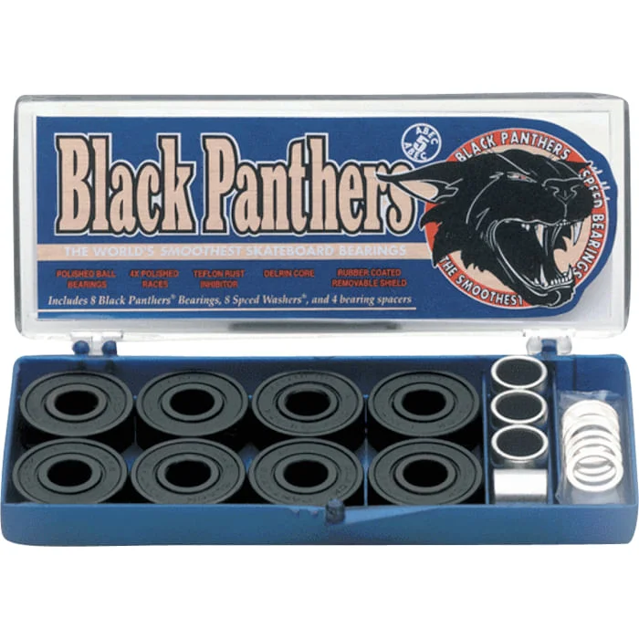 Custom Skateboard for Speed and Stunts-Black Panthers ABEC 5 Skate Bearings