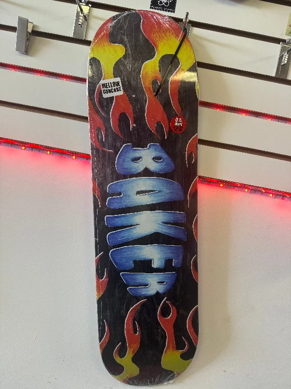 Custom Skateboard Deck for Smooth Tricks and Jumps-Baker Zach Flames 8.5