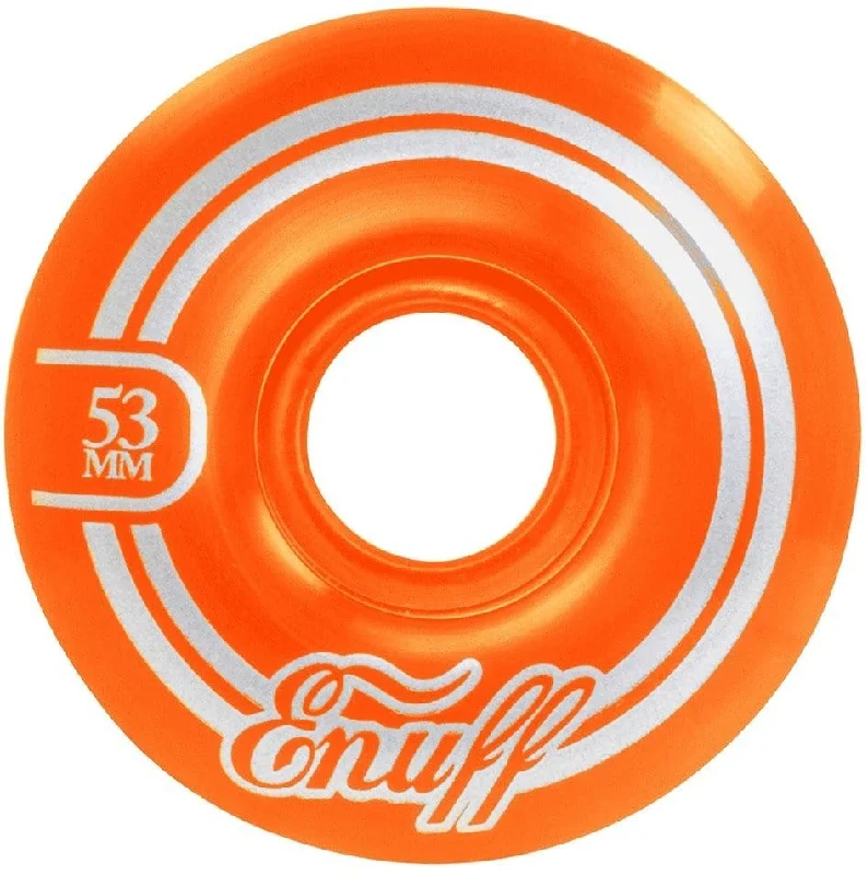 Custom Skateboard Wheels for Riders Seeking Extra Shock Absorption-Enuff Refresher II 53mm Skateboard Wheels - Orange