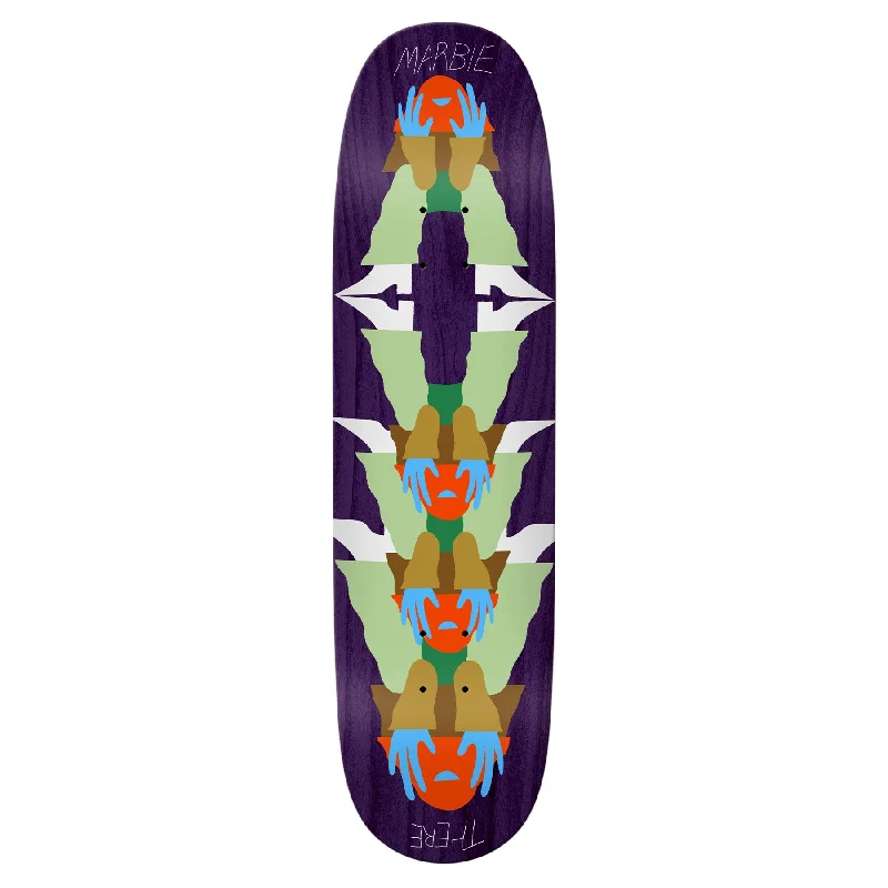 Custom Skateboard Deck for Boosting Kickflip Performance-There Marbie Reflect Shaped Deck 8.5"