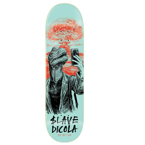 Custom Skateboard Deck with Smooth Edges for Comfortable Grabs-Slave 8.75 Dicola Extinction Deck