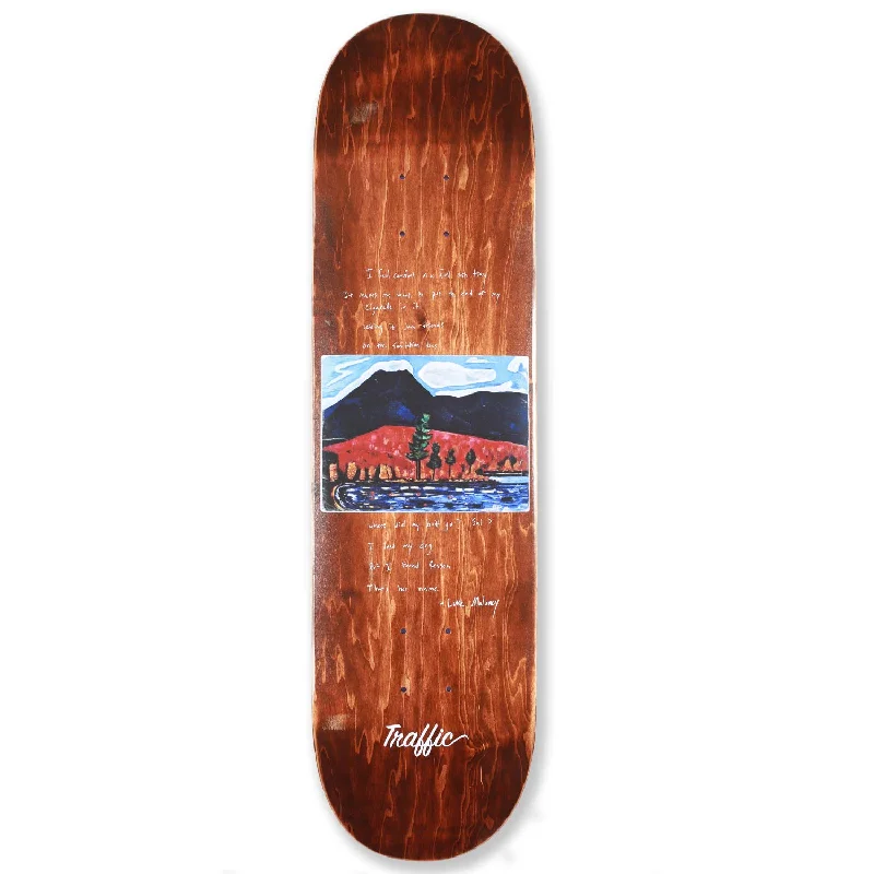 Custom Skateboard Deck for Skating on Rough Surfaces-Traffic Skateboards MALANEY MOUNT KATAHDIN Skateboard Deck