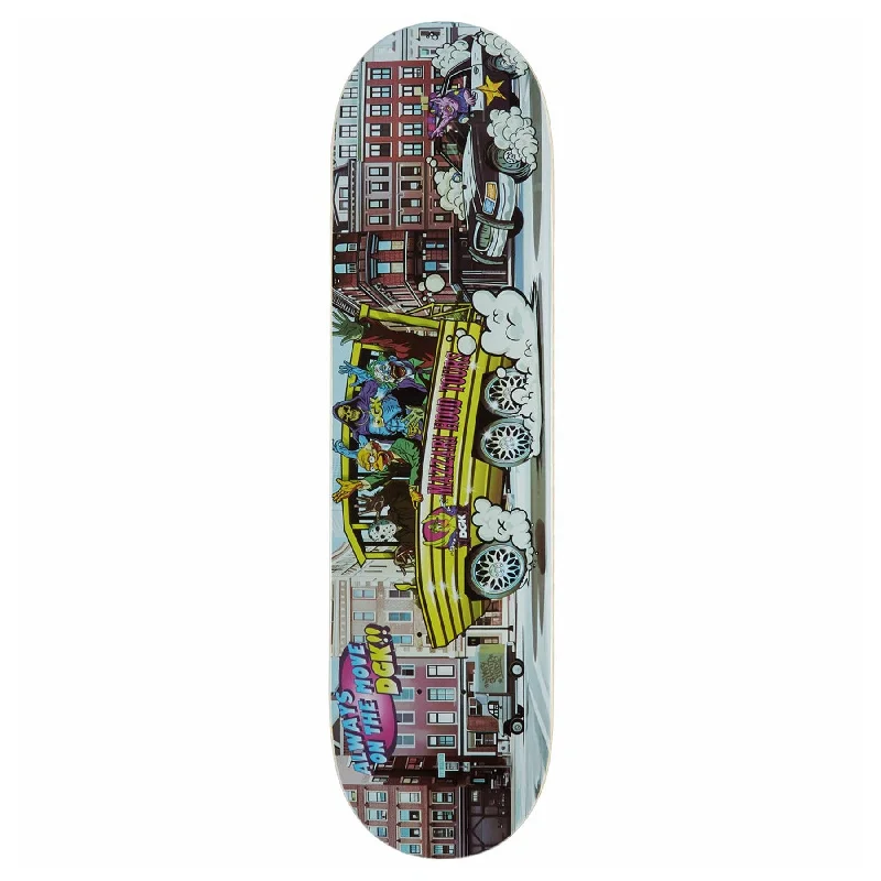 Custom Skateboard Deck for High-Power Performance in Parks-DGK Mazzari Hood Tours Twin Tail Deck 8.25