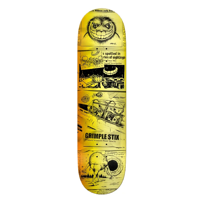 Custom Skateboard Deck with Stiff Design for Speed-Anti-Hero - 8.38" Hewitt Grimple Stix Sightings