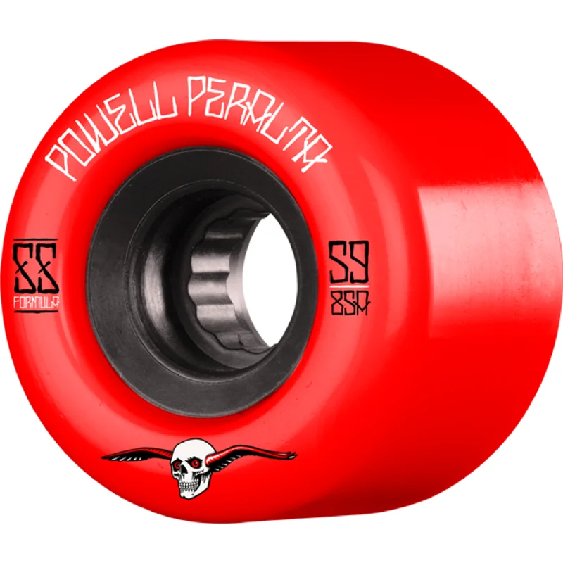 Custom Skateboard Wheels for Ultimate Grip on Concrete Surfaces-Powell Peralta G-Slides Skateboard Wheels Red - 59mm 85a