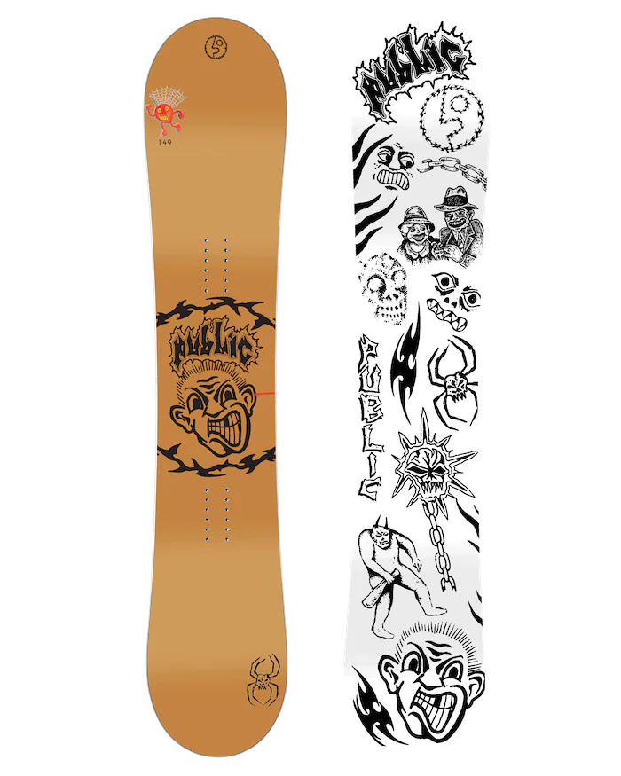 Custom Snowboard with Shock Absorbing System-Public Disorder Snowboard 2025 - 149cm