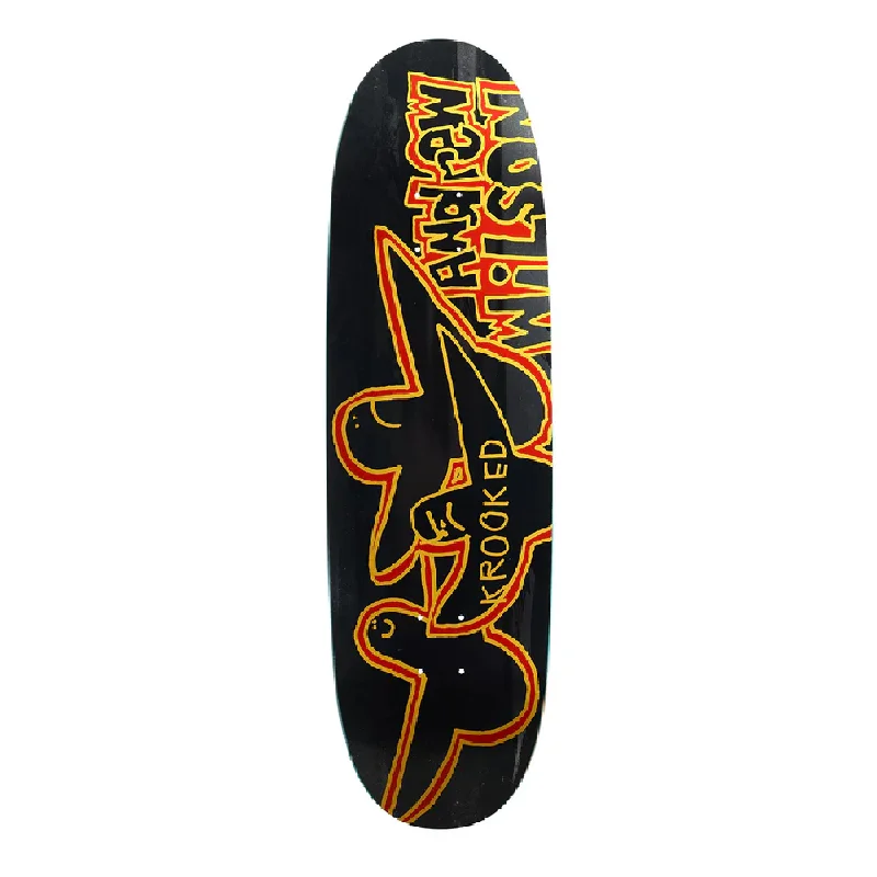 Custom Skateboard Deck with Extra Tail for Kickflips-Krooked Wilson Wegg Deck 9.1