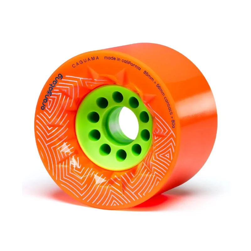 Custom Skateboard Wheels for Heavy Duty Landings-Orangatang Caguama 85mm 80a Orange