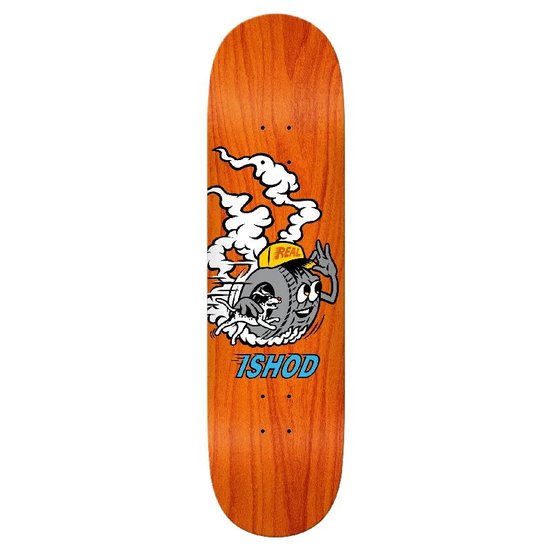 Custom Skateboard Deck for Flawless Rail Grinds-Real Ishod Mascot Deck 8.25" EZ Twin Tail