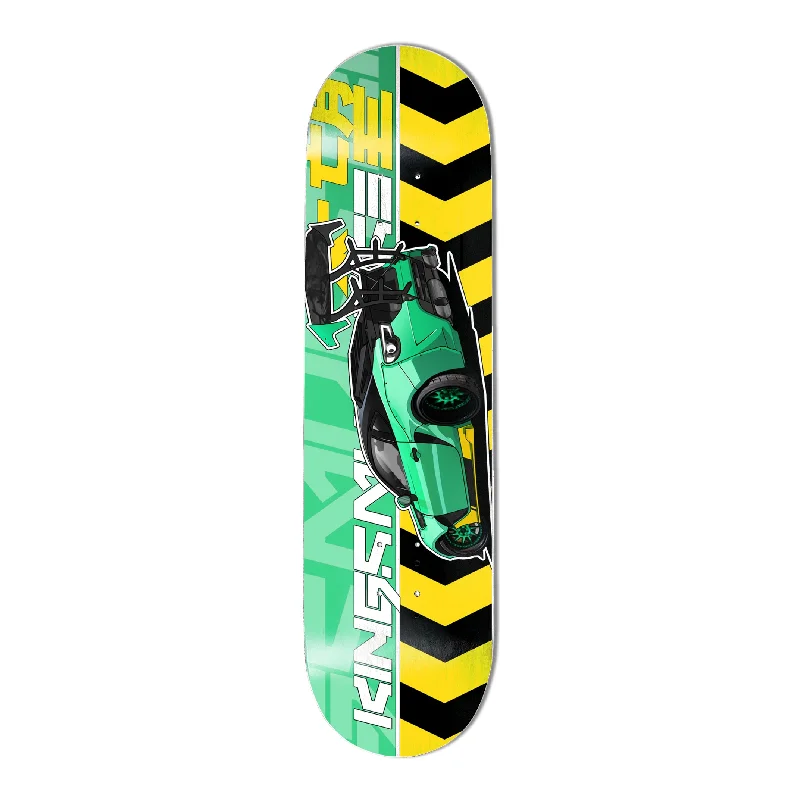 Custom Skateboard Deck for Large Feet-KMR. Caution 8.25" Skate Deck