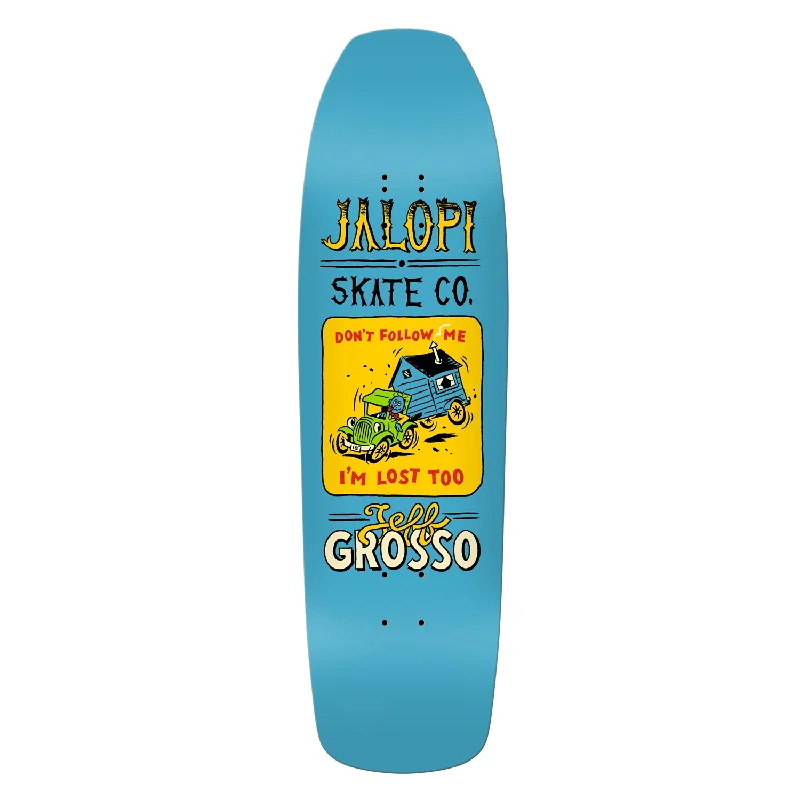 Custom Skateboard Deck with Smooth Tail for Street Skating-Anti-Hero - 9.25" Grosso Jalopi Returns (w/ wheel wells)