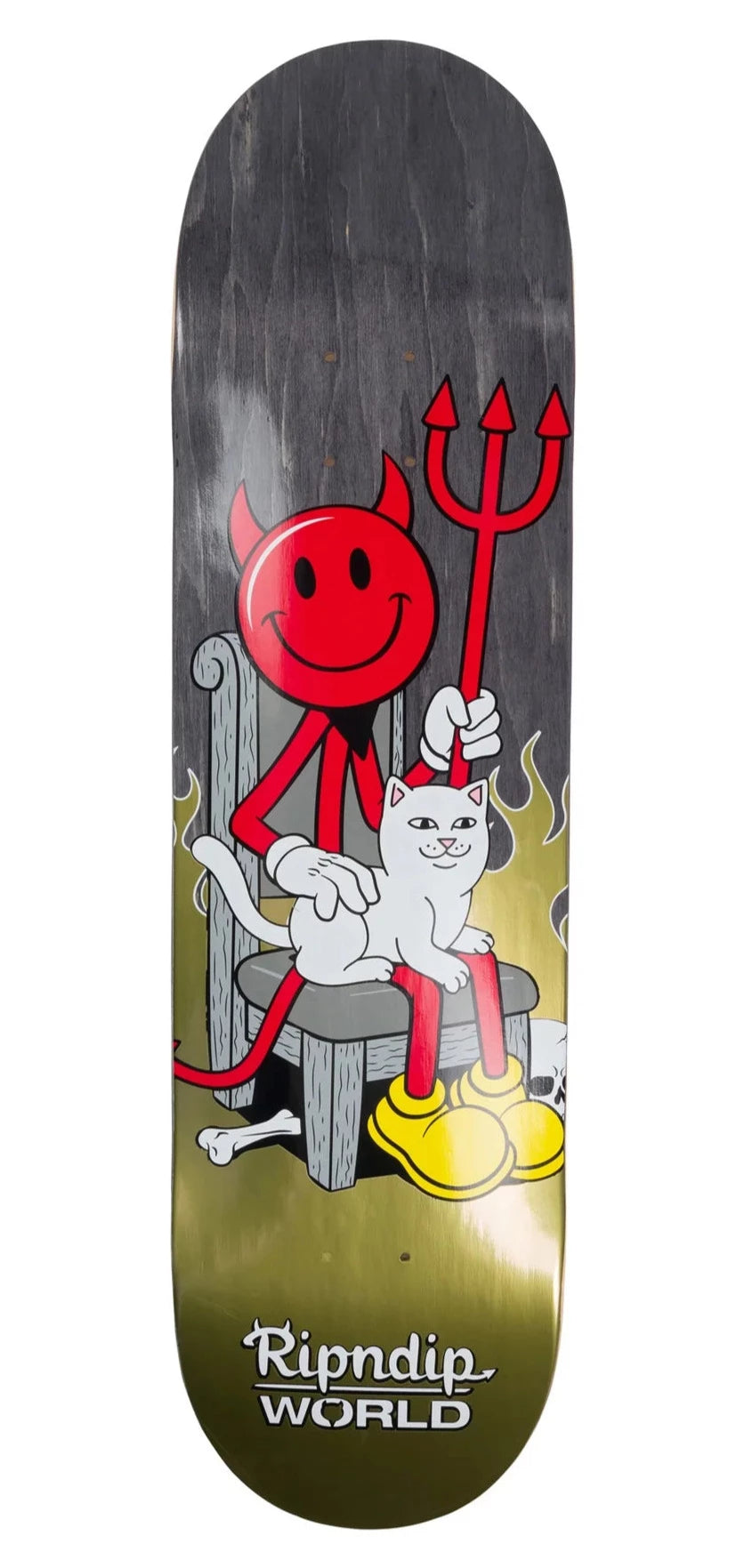 Custom Skateboard Deck for Aggressive Street Tricks-RIPNDIP x World Industries Devilman & Nerm Deck