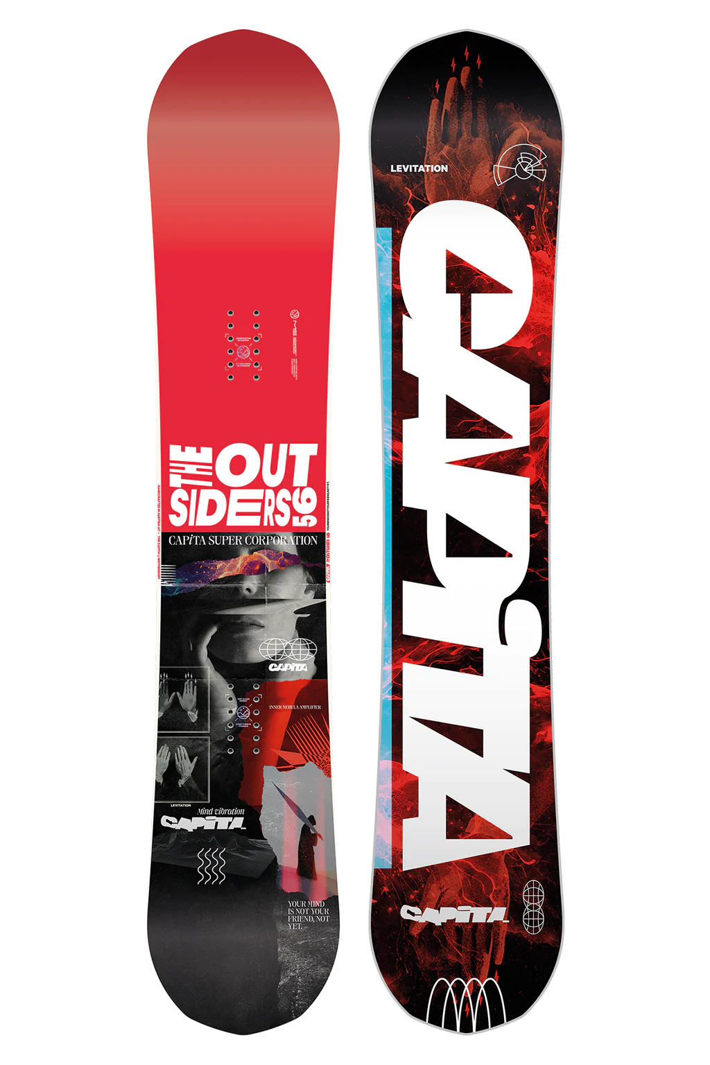 Custom Snowboard for Powdery Snow Conditions-Capita The Outsiders Snowboard 2025 - 156cm