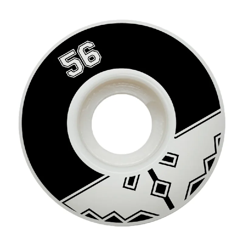 Custom Skateboard Wheels with Extra Traction for Ramp Skating-Fracture Uni Classic 56mm 100A Skateboard Wheels - Black