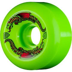 Custom Skateboard Wheels for Speedy Ride with Minimal Friction-Powel Peralta Dragon Formula Skateboard Wheels 56mm X 36mm 93a Green