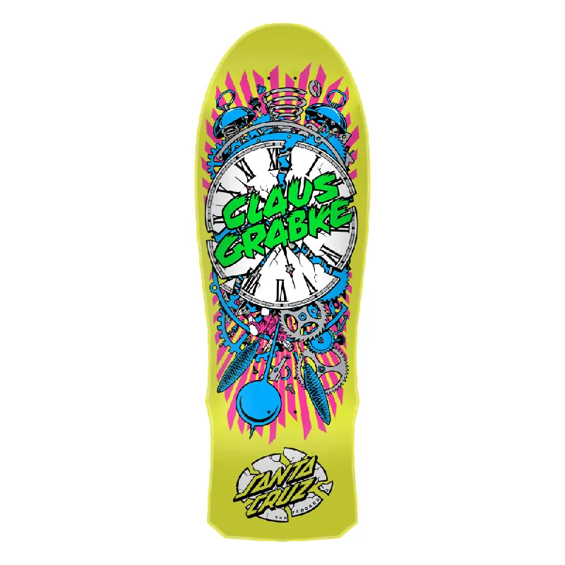 Custom Skateboard Deck with Advanced Grip Design-Santa Cruz Grabke Exploding Clock 10.04