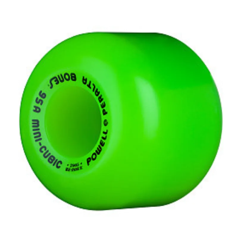 Custom Skateboard Wheels with Ultra-Traction Rubber for Speed-Bones Mini Cubic Skateboard Wheels 95a- Green