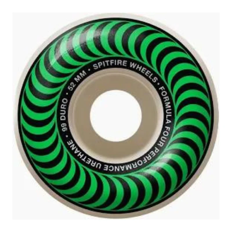 Custom Skateboard Wheels with Full-Sized and Stable Performance-Spitfire Formula Four Classic 52mm 99a