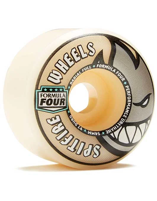 Custom Skateboard Wheels for Park Riders Seeking Smooth Ride-Spitfire F4 Radial Full Wheels | 97D/54mm