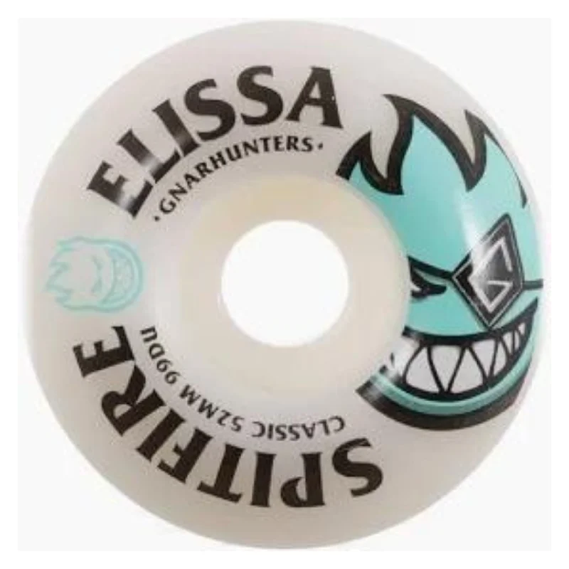 Custom Skateboard Wheels with Impact-Absorbing Properties-Spitfire Classic 52mm 99a Elissa Gnarhunters