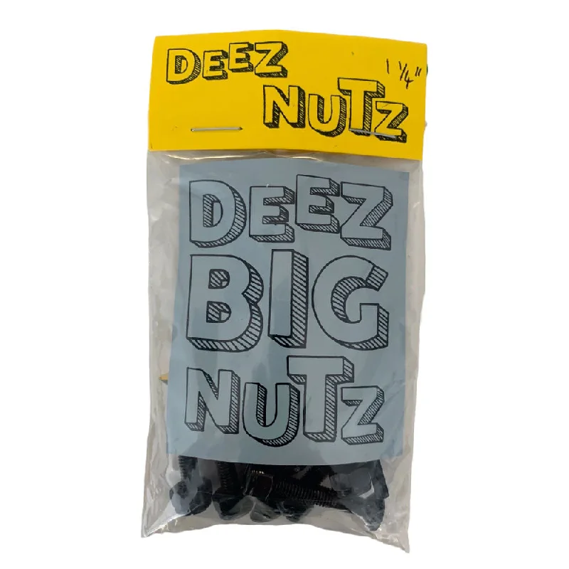 Custom Skateboard for Skateboarding Competitions-Deez Nutz Big Nuts 1" 1/4 Bolts