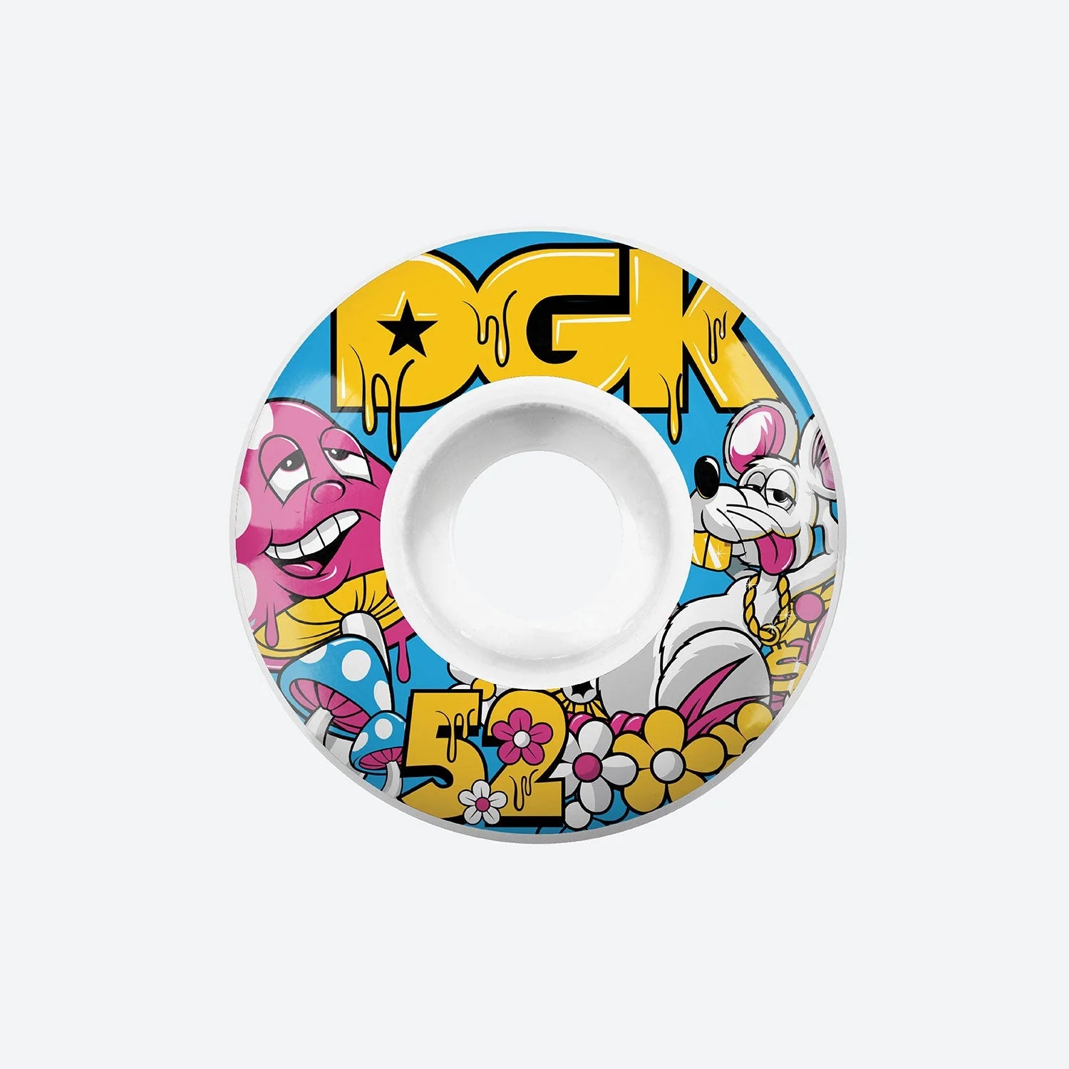 Custom Skateboard Wheels for Aggressive Riders Seeking Control-DGk Shroomy's Wheels - 52mm