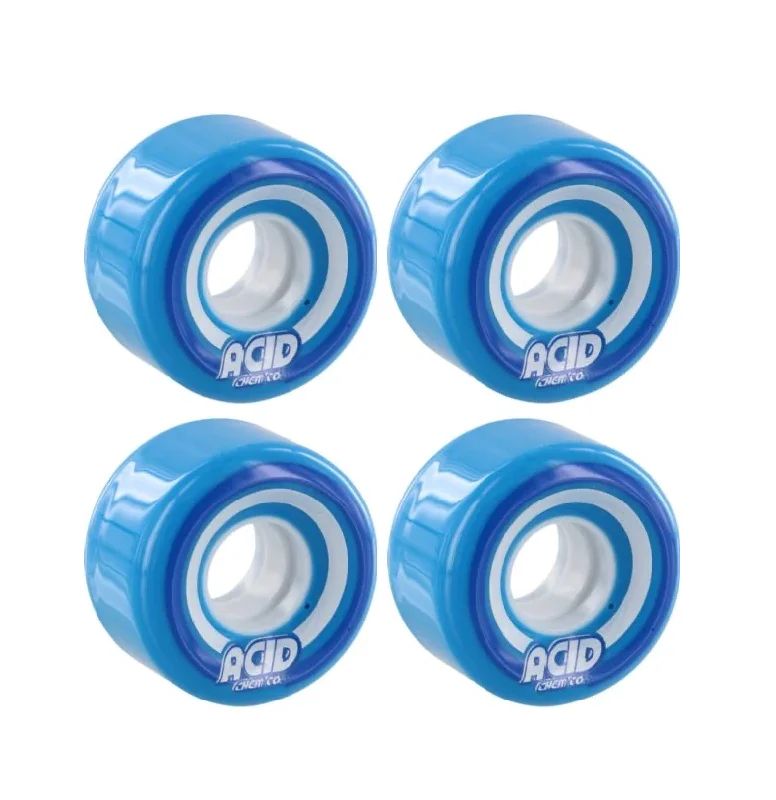 Custom Skateboard Wheels with Wider Profile for Stability-Acid Chemical Company Funner Formula Pods Skateboard Wheels (55mm/86A)