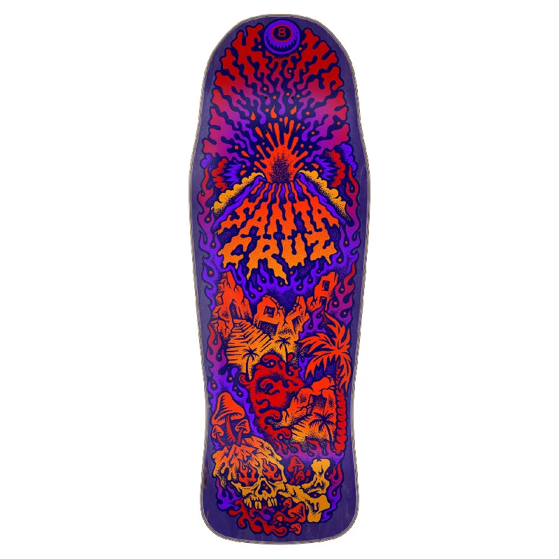 Custom Skateboard Deck with Performance-Boosting Design-Santa Cruz Winkowski Volcano Shaped Deck 10.34" x 30.54"