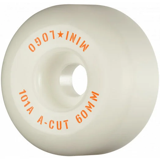 Custom Skateboard Wheels for Trick and Slide Precision-Mini Logo - Skateboard Wheels A-cut "2" 60mm 101A White