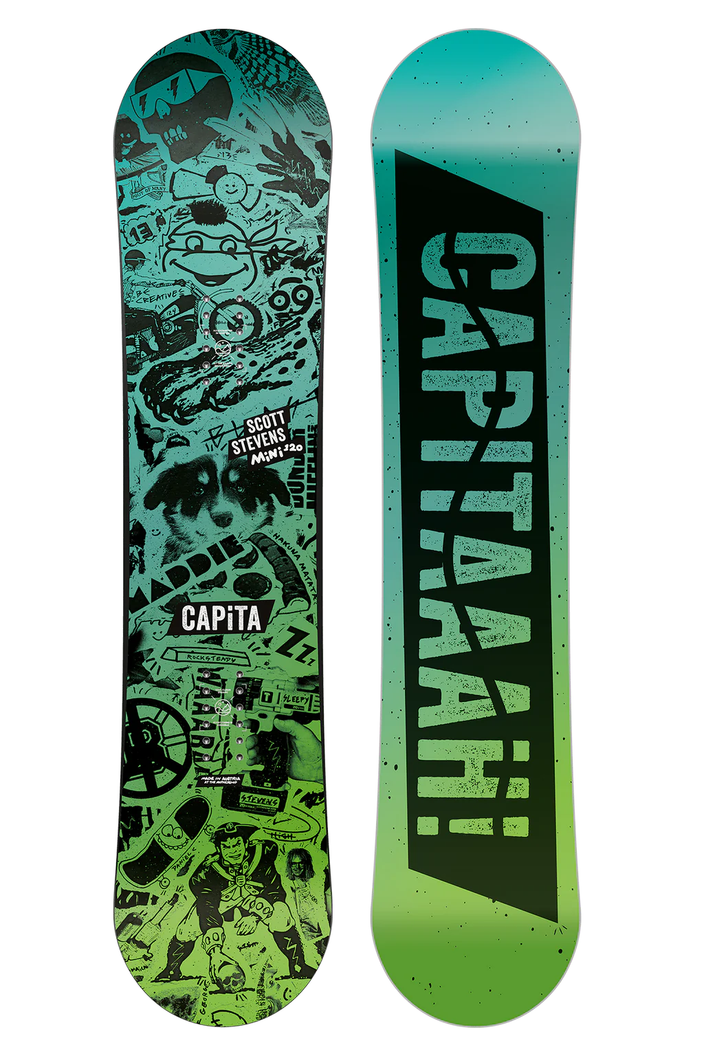 Custom Snowboard with Full Wood Core-Capita Scott Stevens Mini Snowboard 2025 - 120cm