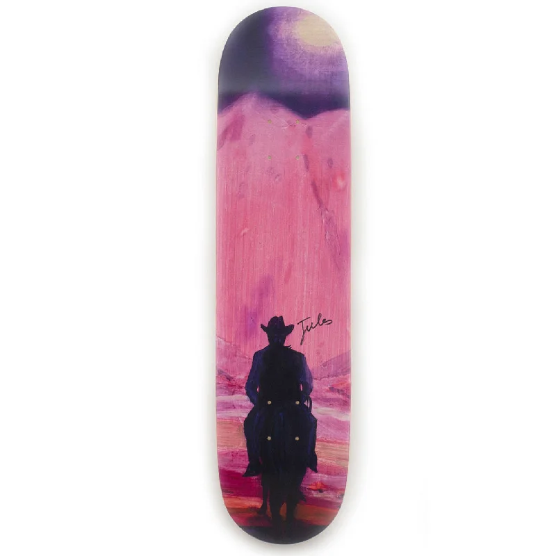 Custom Skateboard Deck for Speed and Stability-Looking For an Enlightened Cowboy Skateboard Deck by Jules de Balincourt