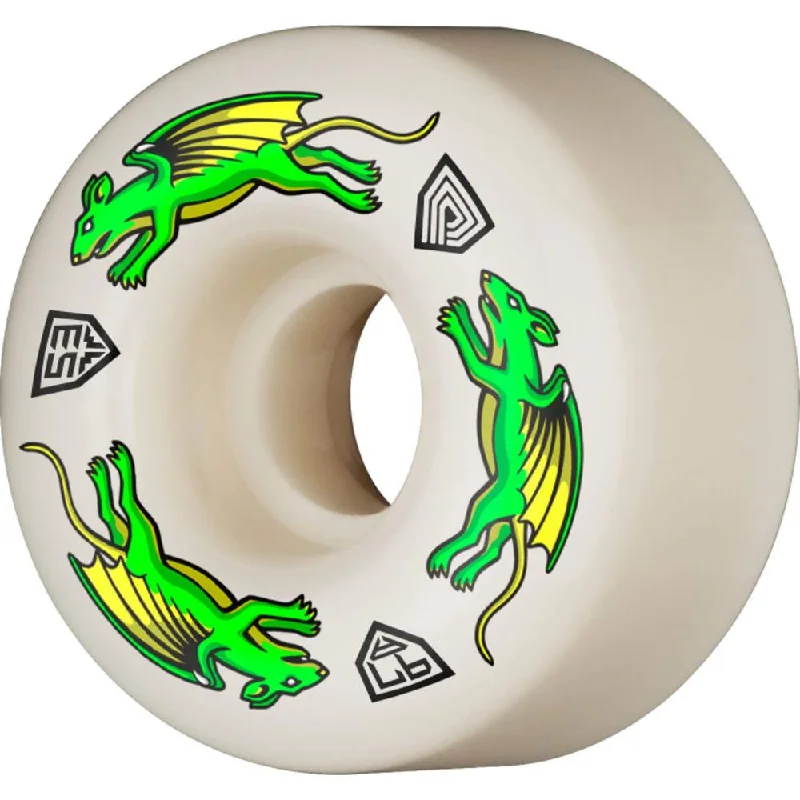 Custom Skateboard Wheels for Professional Skating Events-Powell Peralta Dragon Skateboard Wheels Formula Nano Rats 53mm x 34mm 97A