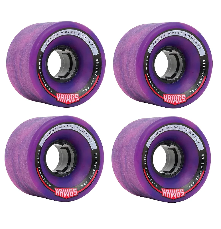 Custom Skateboard Wheels with Long-Lasting Performance-Hawgs Chubby Hawgs Skateboard Wheel Set (60mm/78A)