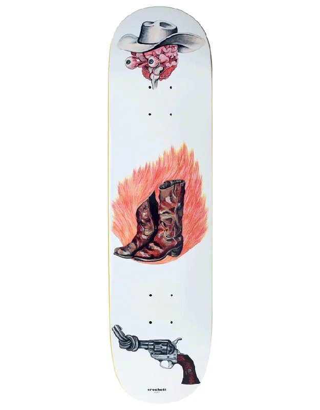 Custom Skateboard Deck with a Pop-Centered Shape-Quasi Cowboy Crockett Deck | 8.25"