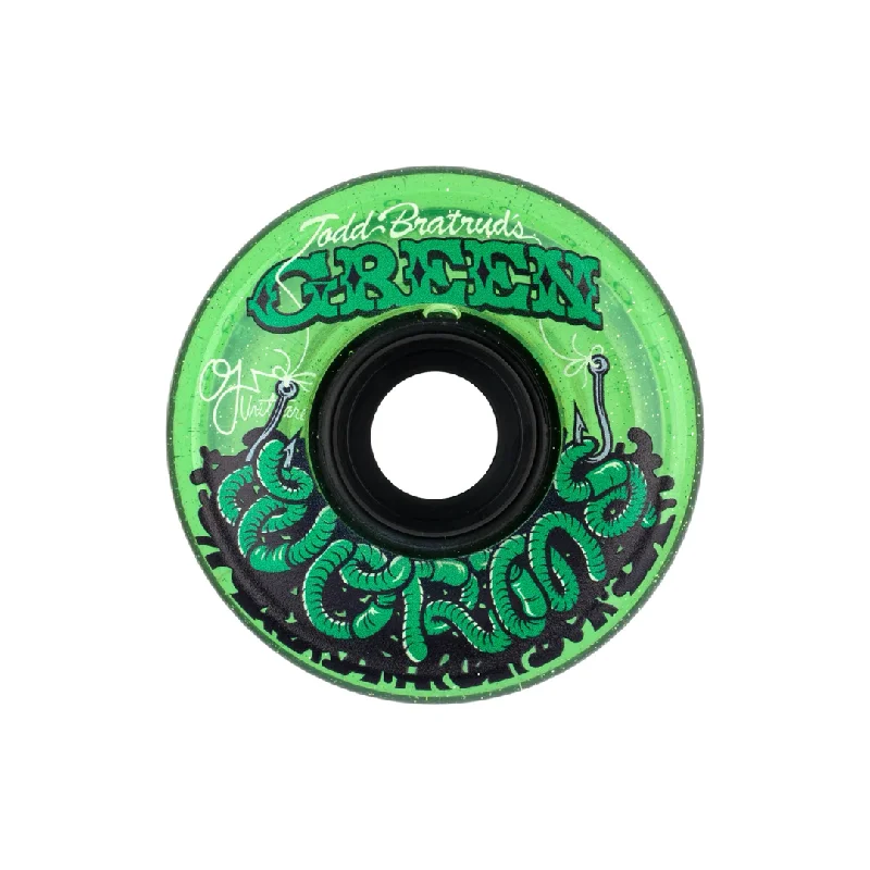 Custom Skateboard Wheels for Trick Performance-OJ Super Juice Green Worms Wheels - 60mm