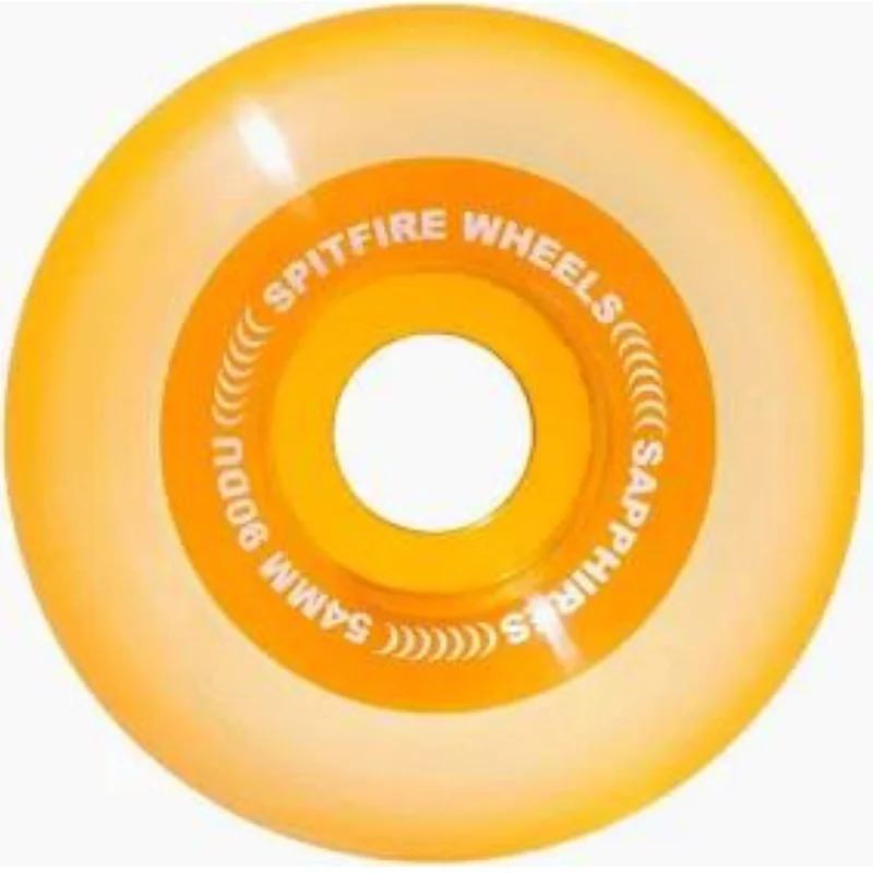 Custom Skateboard Wheels with Maximum Speed Performance-Spitfire Sapphires Orange 54mm 90a