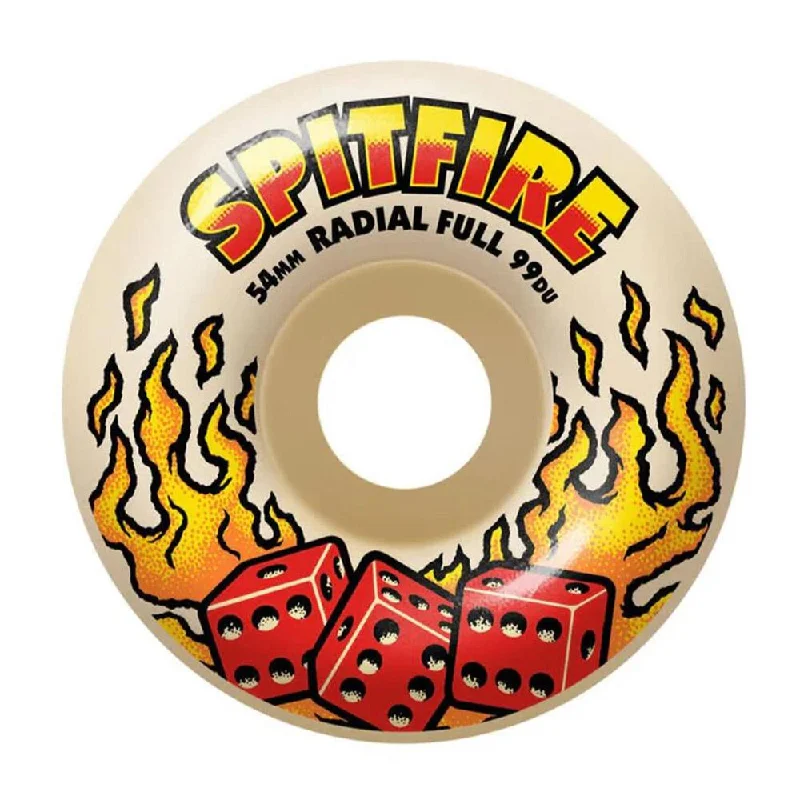 Custom Skateboard Wheels for Riders Seeking Balance and Control-Spitfire Formula Four Skateboard Wheels F4 99 Hot Hand Radial Full Natural 54mm