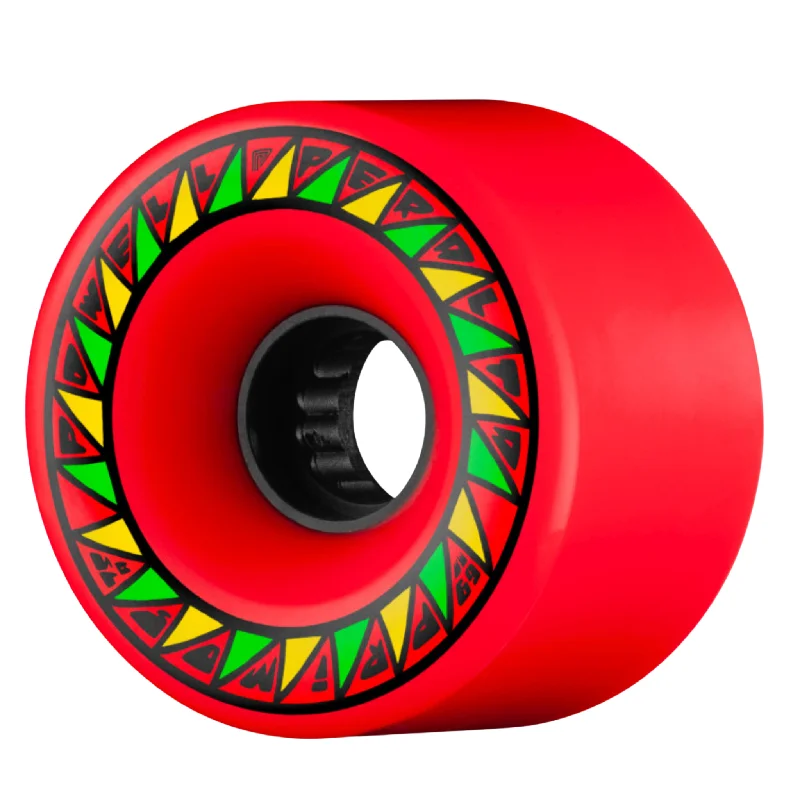 Custom Skateboard Wheels with Rounded Edges for Smooth Slides-Powell Peralta Primo Wheels 69mm 75a - Red