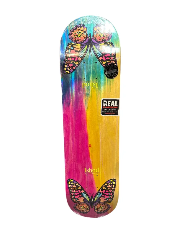 Custom Skateboard Deck with Extra Durability for Heavy Use-Real Ishod Rainbow Monarch TT Skateboard Deck