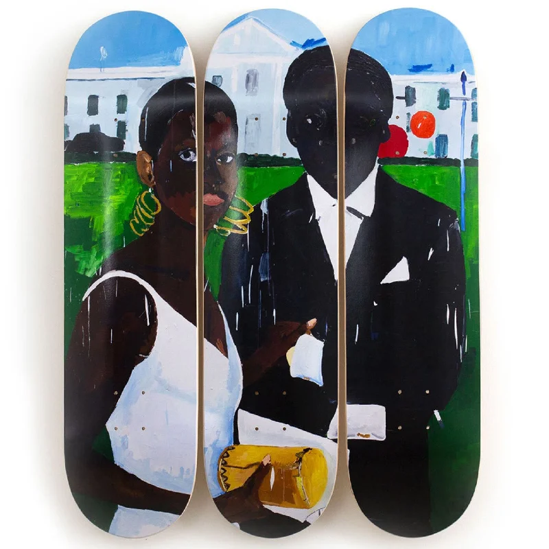 Custom Skateboard Deck for Vert Skating-Cicely and Miles Visit The Obamas Skateboard Decks by Henry Taylor