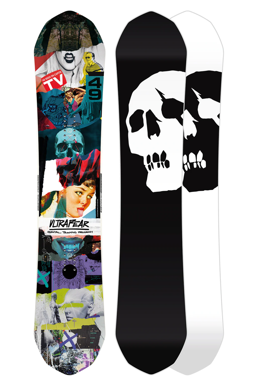 Custom Snowboard with Ultra-Smooth Base Coating-Capita Ultrafear Snowboard 2025 - 149cm