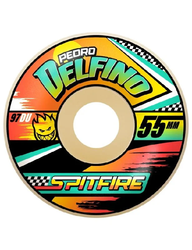 Custom Skateboard Wheels for Smoother Slides-Spitfire F4 Delfino Radial Wheels | 97D/55mm