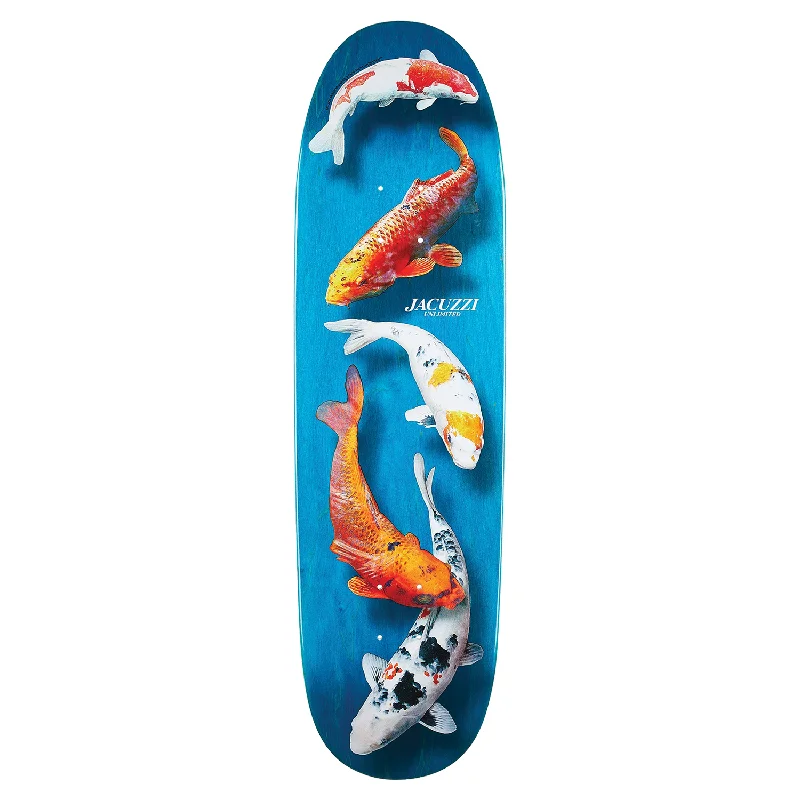 Custom Skateboard Deck with Bold Graphic Art-Jacuzzi Unlimited - 8.75" 500 Years Blue