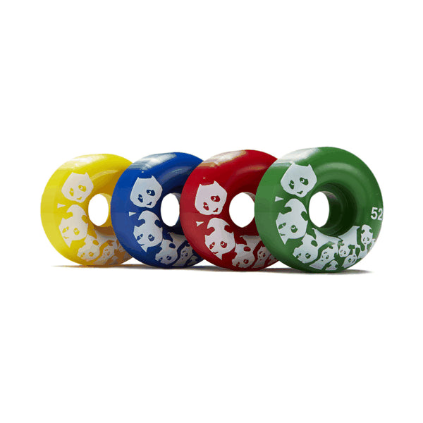 Custom Skateboard Wheels with Long Life for Constant Use-ENJOI SPECTRUM MIX 52mm MIX RED-BLU-YEL-GRN